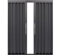 Aluminum Folding Door Sliding Closet Doors Room Dividers Aluminum for Doorway Bathroom Shower(56x80in(141x203cm))