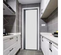 Aluminum Folding Door with Invisible Curtain Hardware for RVs/Storage Rooms/Barns Multifold Bifold Closet Doors for Cellular Shading (22x80in)