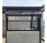 Aluminum Folding Outdoor Window, Rainproof Windows for Garage Barns, Old Houses Replacement Slider Window, Custom Shop Serving Window(32x45in/81x114cm)