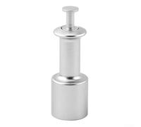 Aluminum for espresso Filter Remover Tool Press Type Puck Ejector for Portafilter Basket Cleaning Silent Coffee Grounds Disposal for barista Accessory Silver 6x3x3cm(Sliver)