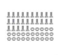 Aluminum For Greenhouse Bolts and Nuts Set for Repairing and Fixing Glass Panels in Extreme Weather (50 Sets)