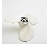 Aluminum for outboard Propeller 7.25x5 3-Blade for 2HP Motor | Aluminum alloy build, 7.25x5 size, 3-blade design, fits 2HP motors, white finish