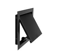 Aluminum Frame Access Port， Metal Access Panel Cover for Drywall Inspection Hatch Door Multicolor Multiple Sizes(Black,8x8in (200x200mm))