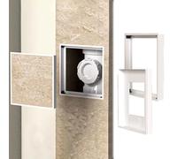 Aluminum Frame Access Port， Tile Access Panel Inspection Hatch Drywall Door Aluminum Multiple Sizes(300x150mm/12x6in)