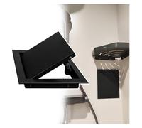 Aluminum Frame Access Port， Waterproof Metal Access Panel Push Open for Wall Ceiling Utility Multicolor Multiple Sizes(Black,9x10in(23x25cm))