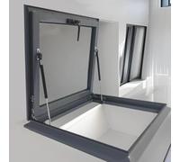 Aluminum Frame Skylight for Sloped/Flat Roofs DoubleLayer Insulated Glass Custom Size 90x70cm Ideal for Attics Basements & ShedsOptimize Natural Light