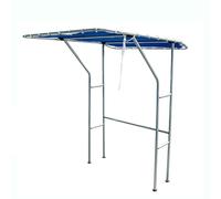 Aluminum Frame Sun Shade Canopy for Center Console Boats, Durable Fishing Boat Bimini Top for Enhanced Comfort and Protection on Water