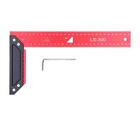 Aluminum Framing Woodworking Squares, High Accuracy L Scribing Ruler with Scale, 90 Degree Carpenter Square for Precise Line Drawing, Rust Resistant Lightweight Tool for (300mm)