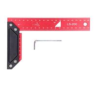 Aluminum Framing Woodworking Squares, High Accuracy L Scribing Ruler with Scale, 90 Degree Carpenter Square for Precise Line Drawing, Rust Resistant Lightweight Tool for (200mm)