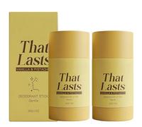 Aluminum Free Deodorant,Turmeric Brightening Deodorant Stick, Vanilla Pistachio, Gentle for Sensitive Skin, Travel Size Long Lasting Odor Control (2PCS)