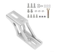 Aluminum Front Block Adapter for Brompton 40mm | Lightweight aluminum alloy, 40x25mm size, fits for brompton frames, matte black finish, for durable build(Silver)