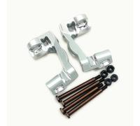 Aluminum Front Caster Blocks C Hubs Silver for Traxxas Mini Maxx Rally VXL Slash 4x4 XRT 10732 10733