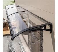 Aluminum Front Door Awning 80x360cm Weather-Resistant Canopy for Entryway Heavy-Duty Rain & Snow Protection Ideal for Porch Patio & Deck -Exterior Cover