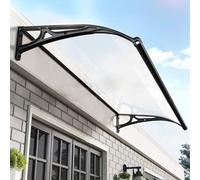 Aluminum Front Door AwningExterior Canopy for Entrance Protection from Rain & Snow 120x100cm/47x40in Ideal for Porch Patio & Deck Use