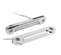 Aluminum Front Flush Mount Turn Light Brackets Compatible with Touring Electra Street Road King Motorcycles 1998 to 2022 Models Fork Indicator Lights(Chrome D)