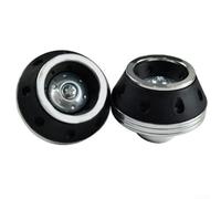 Aluminum Front Fork Frame Sliders for Motorcycles Providing Crash Protection and Shock Absorption (Silver)