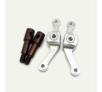 Aluminum Front Knuckle Arm Axle Carrier Silver for Tamiya 1/14 Truck 1850L King Hauler Globe Liner 1838LS Ford AEROMAX Scania R620 E8 E9