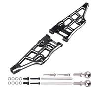 Aluminum Front Lower Suspension Arms for Arrma 1/8 Kraton/Outcast/Notorious/Talion 6S BLX Upgrades Parts,Replace ARA330656 (Black)