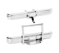 Aluminum Front Rear Bumper Compatible With 1 10 Scale FMS FCX10 K5 Upgrade Parts Chrome Version(Both)