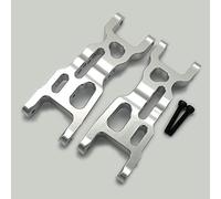 Aluminum Front Suspension Arm Mutiple Hole Design Silver for Losi 1/18 Mini-T 2.0 Mini-B LOS214003