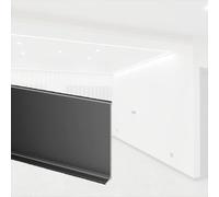 Aluminum Garage Molding Trim for Kitchens/bathrooms, Self-Adhesive Aluminium Metal Baseboard Panel, Flexible Baseboard Molding Trim for Tile/Concrete Walls(PCS19 8cm/3.2in)