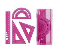 Aluminum Geometry Tool Set with Edges & Lightweight Design for Academic Math Supplies Aluminum Alloy Ruler Measurement Rulers School Math Supplies