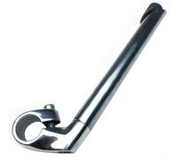 Aluminum Goose Neck Stem 15cm 22.2mm Folding Bike Riser | Lightweight aluminum alloy, 15cm length, 22.2mm fit, folding bike compatible, silver finish(Length 30 Cm X 22.2)