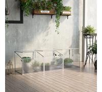 Aluminum Greenhouse Plants Raised Bed Vented Cold Frame Protector 180L x 51W x 51H cm