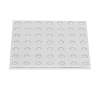 Aluminum Grid Plate Board High Strength Lightweight 7x7 Holes for DIY Projects and Industrial Use 56x56mm 2.2x2.2in