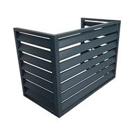 Aluminum grille air conditioning cover, Aluminum Air Conditioner And Heat Pump Cover Multicolor Multiple Sizes(Grey,100 * 50 * 70cm/39.4 * 19.7 * 27.6in)