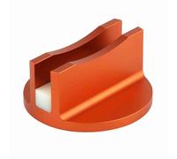 Aluminum Grooved Magnetic Jack Pad Jacking Rail Adapter, Heavy Duty Jacking Adapter with Rare Earth Magnet, Reinforced Structural Support for Floor Jacks, Orange