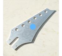 Aluminum Guitar Headstock Pickguard For Ibanez Guitar Jem 10th Anniversary - Engraved Metal Scratch Plate for RG/Jem Guitars, Custom Guitar Upgrade Parts