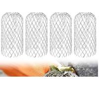 Aluminum Gutter Guards, 4PCS Gutter Downspout Guard, Gutter Sieve Down Pipe Covers, Aluminum Down Pipe Filter Mesh Expandable Leaf Strainer for Keeps Gutter Clear