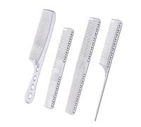 Aluminum Hair Combs Set Antistatic Styling Comb Detangling Cutting,Tail Comb Hairdressing Barbers Combs