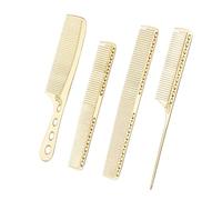 Aluminum Hair Combs Set Antistatic Styling Comb Detangling Cutting,Tail Comb Hairdressing Barbers Combs