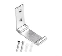 Aluminum Headph Stand Hanger, Foldable Space-Saving Desktop & Wall Mount Holder for Wired Wireless Gaming Headsets, Soft Rubber Pads, Stable Base, Home Office Use(Silver)