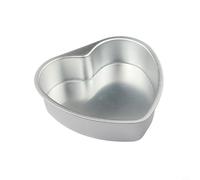 Aluminum Heart Shaped Cake Pan, Non-Stick Reusable Baking Moulding with Loose Base for Easy Release, Oven Safe Chocolate Tin, 3/5/6/8/10 Inch(5in)
