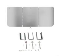 Aluminum Heat Reflector Panel, Thickened 0.8mm Wind Shield, Foldable Design for Mushroom Pyramid Propane Patio Heaters, Enhance Efficiency & Save Gas