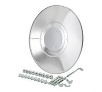Aluminum Heat Reflector Shield 33 Inch Round Patio Heater for top Replacement for Propane Gas Heaters Energy Saving Windshield Dust for proof(with tools)