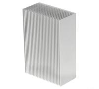 Aluminum Heat Sink 100 x 69 x 36 mm for LED Modules and Power Transistors - Thermal Management Radiator with 23-Fin Cooling Design, Lightweight &