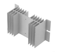 Aluminum Heat Sink 100A for Solid State for Relay, Compatible with Single-Phase Relays for Wind Turbine Generator, 127 x 70 x 50 mm