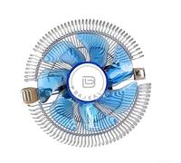 Aluminum Heat Sink CPU Fan for Desktop Computers Compatible with Processors Features Quiet Cooling and Blue LED Light for Heat Management (heat sink)