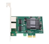 Aluminum Heat Sink Design PCIe Network Card for 82576 2 Ports 10/100/1000Mbps RJ45 Gigabit Ethernet Network Adapter, Supporting Red Hat Enterprise, Freebsd