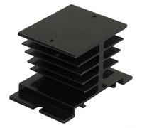 Aluminum Heat Sink for Solid State Relay Dissipation in For Single Phase For SSR Applications Supporting Currents Up to 15A for Effective Thermal Management