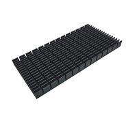 Aluminum Heat Sink Heatsink Module Cooler Fin Heat Radiator Board Cooling for Amplifier Transistor Semiconductor Devices Black Tone 150mm (L) x 70mm (W) x11mm (H)