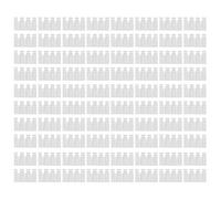 Aluminum Heatsinks Cooling Radiator Board High Performance Heat Dissipation Module for Routers CPUs ICs and Electronic Components White 80Pcs 9x5x15mm