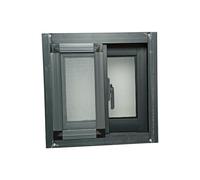 Aluminum Home Window Replacement, Includes Screen, Weatherproof, Side-Sliding Operation, Basement for Garages, Mobile Homes, Chicken Coops(60x80cm/23.6x31.5in)