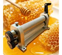 Aluminum Honeycomb Printing Stamper for Beekeeping, Interchangeable Cell Sizes, Beeswax Foundation Mill with Engraved Rollers for Honeycomb Production