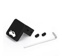 Aluminum Hood Latch Release Handle Cable Kit For Honda Civic 1996-2005 Crv 1997-2006 Element 2003-2011 Engine Bonnet Lock Repair Silver(Black)