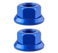 Aluminum Hub Nut 10 Mm Fine Thread Wheel Hardware for Cycling Maintenance, Workshop Stocking, and Repair Benches Cycling Hub Hardware Wheel Fastener Fine Thread Alloy Repair Part Road Trail Garage